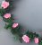 Garland with pink diamond roses