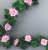 Garland with vintage pink diamond roses