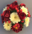 Cemetery pot  In Grave/Memorial Vase Red/Yellow gerberas-22