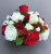 Cemetery pot with white carnations