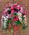 Hanging Baskets With Artificial pink petunias G-25