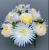 Artificial Flower arrangement with white Chrysanthemum