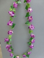 Garland artificial mini with purple roses